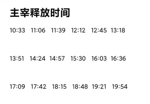 第一条主宰刷新时间-旅行刷新时间认知